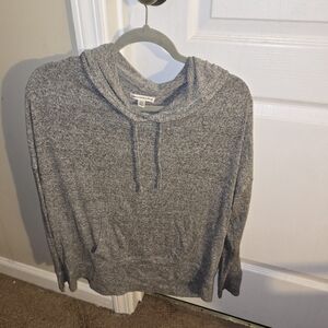 American Eagle Outfitters Heather Gray Cowl Neck Sweater